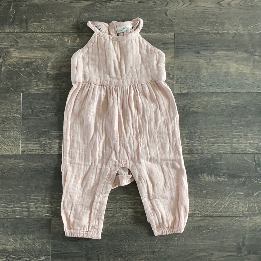 City Mouse muslin romper